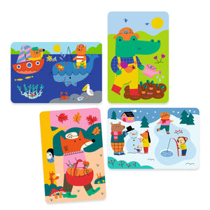 Wasser-Malvorlagen  - 4 Jahreszeiten - Tublu.de