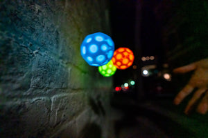 Leuchtender Moonshine Ball - blau