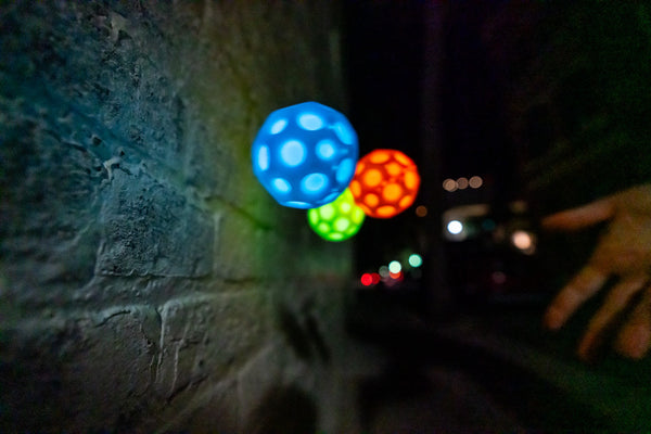 Leuchtender Moonshine Ball - blau