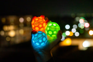 Leuchtender Moonshine Ball - blau