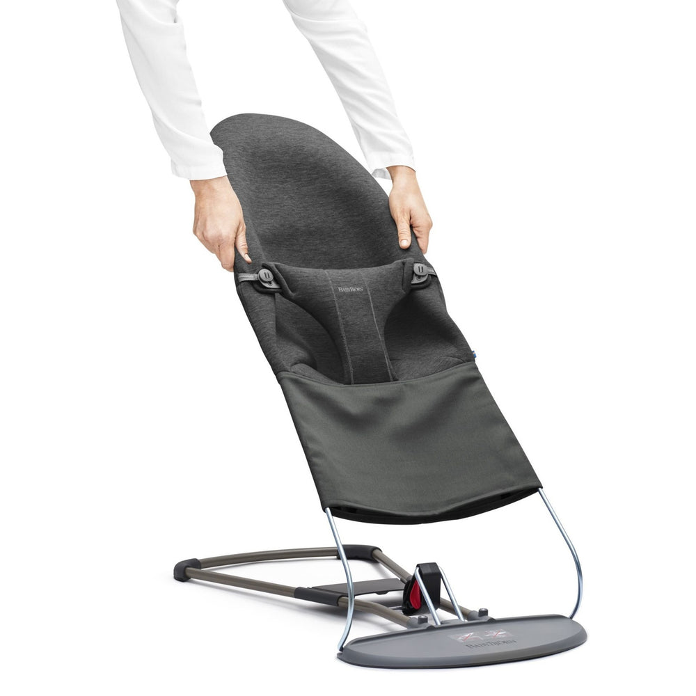 Zusätzlicher Stoffsitz für Babywippe BLISS 3D Jersey – Dunkelgrau