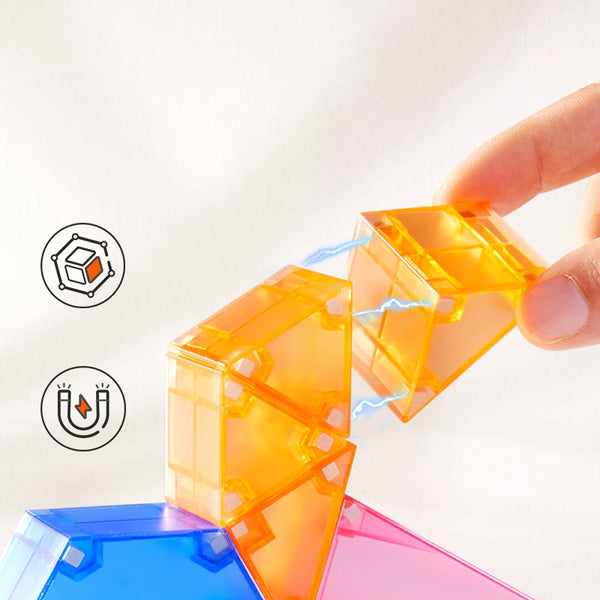 Magnetische Bausteine 3D - 46 Teile - Tublu.de