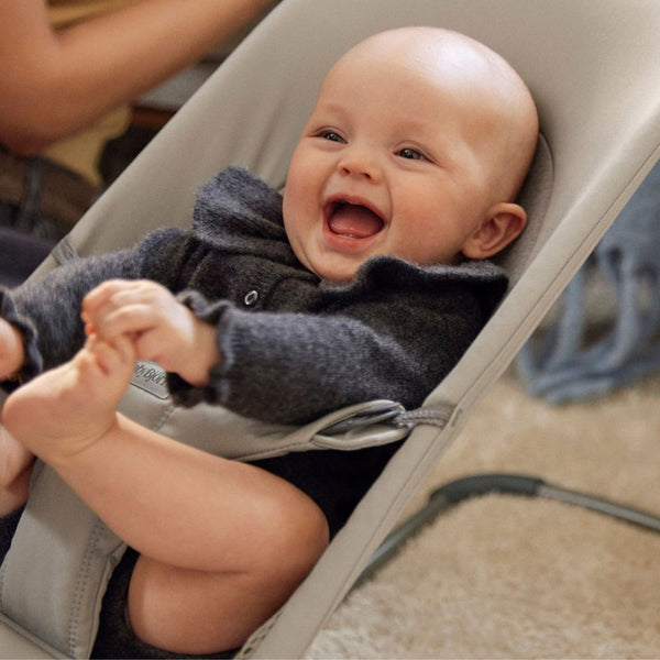 Babywippe BALANCE SOFT WOVEN/JERSEY Tri Fabric – Sandgrau