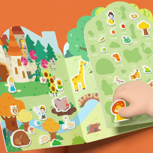 Set mit wiederverwendbaren Gel-Aufklebern – The Busy Animal Town - Tublu.de