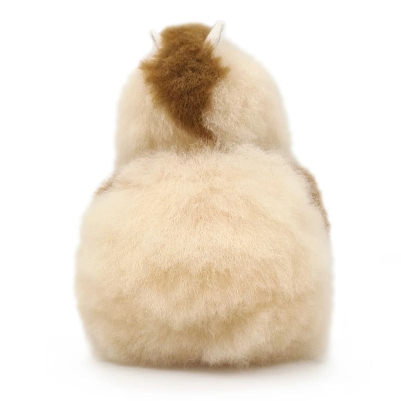 Fluffiges Alpaka Naturals-Kuscheltier – Moccachino 15 cm