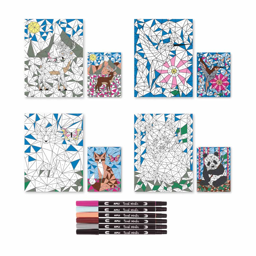 Kunstset zum Ausmalen nach Zahlen – Tiere