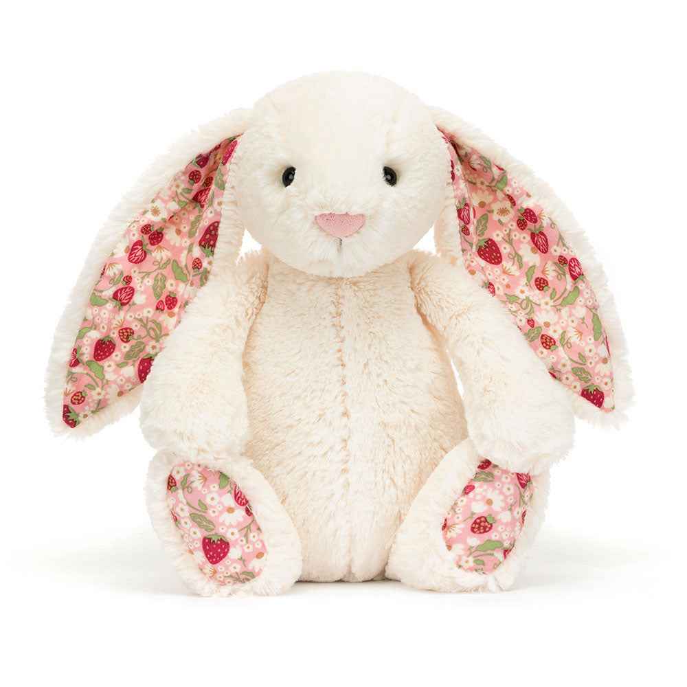 Pluszowy królik z kwiecistymi uszami Berry Jellycat - kremowy 31 cm
