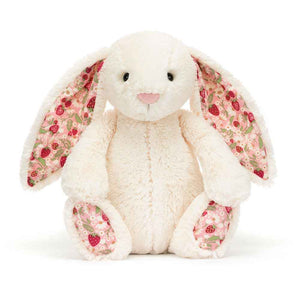 Pluszowy królik z kwiecistymi uszami Berry Jellycat - kremowy 31 cm