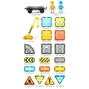 Magnetische Konstruktionsspielzeug Kleiner Architekt – 36 Teile