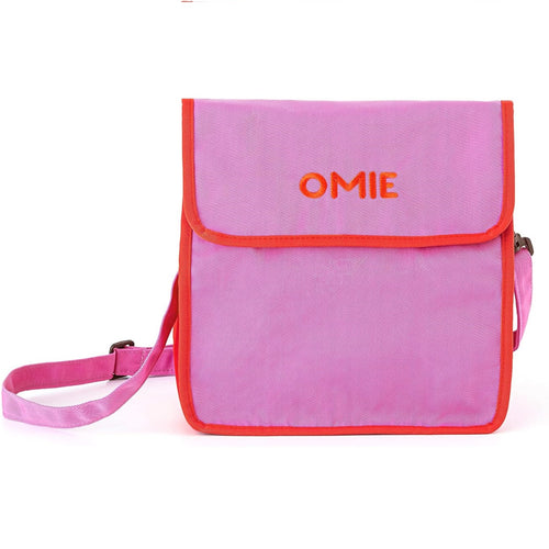 Lunchbag OmieTote – Pink Lunchtasche von OMIE mit verstellbarem Tragegurt und klappbarem Deckel