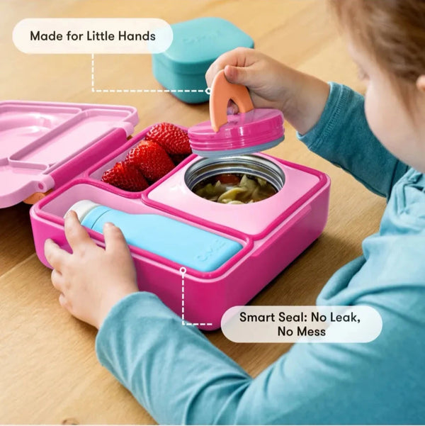 Lunchbox mit Thermoskanne OmieBox – Pixie Pink