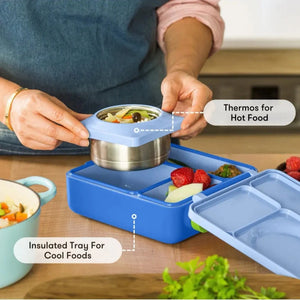 Lunchbox mit Thermoskanne OmieBox – Sea Blue
