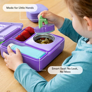 Lunchbox mit Thermoskanne OmieBox – Lilac Purple
