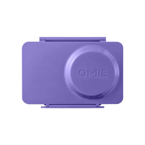 Lunchbox mit Thermosbehälter OmieBox Up – Galaxy Purple in lila mit OMIE Logo