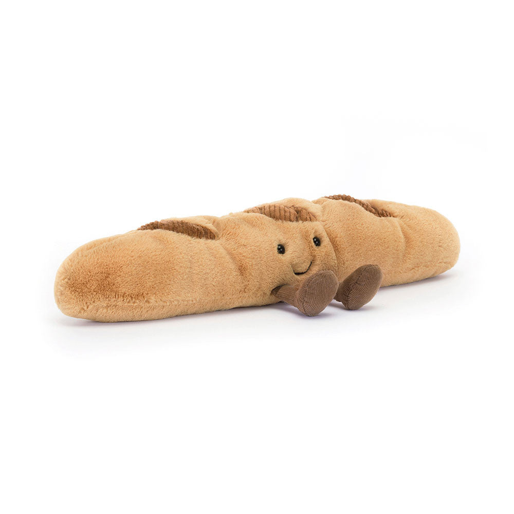 Jellycat Plüsch-Baguette 34 cm weiche Spielzeug-Brotspielzeug mit Gesicht und Füßen