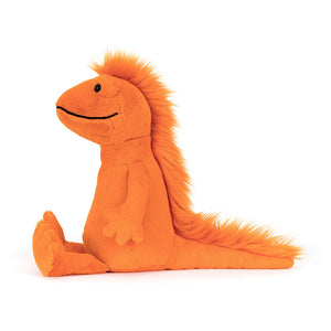 Jellycat Plüsch-Frösche 30 cm orangefarbene weiche Kuschelfigur mit flauschigem Rücken