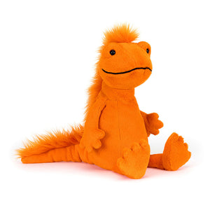 Jellycat Plüsch-Frösche 30 cm orangener weicher Kuschelfrosch mit flauschigem Schwanz
