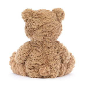 Jellycat Plüschbär 28 cm in braun, weiches und kuscheliges Plüschtier von hinten fotografiert