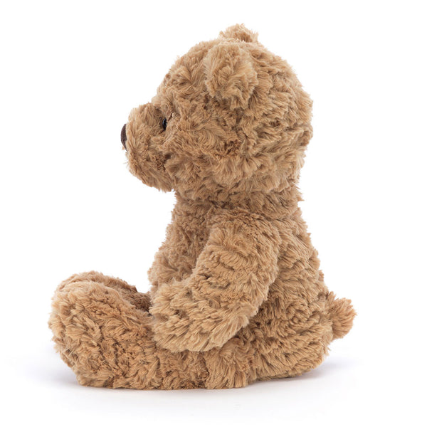 Jellycat Plüschbär 28 cm in braun sitzend weiches Kuscheltier aus Plüsch