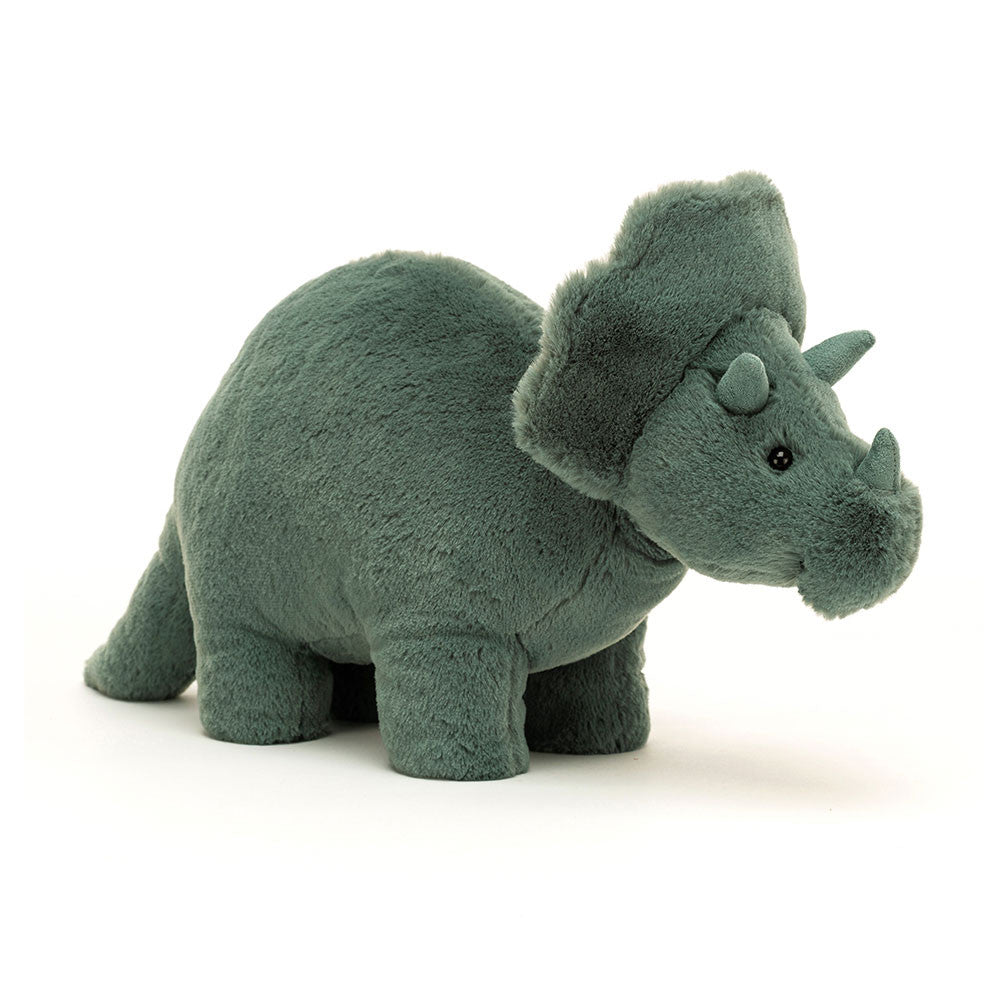 Jellycat Plüschdinosaurier Triceratops Türkis 17 cm weiches und kuscheliges Stofftier