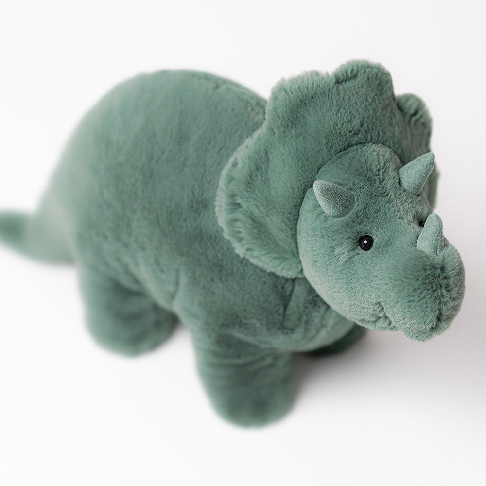 Jellycat Plüschdinosaurier Triceratops Türkis 17 cm weiches und kuscheliges Stofftier