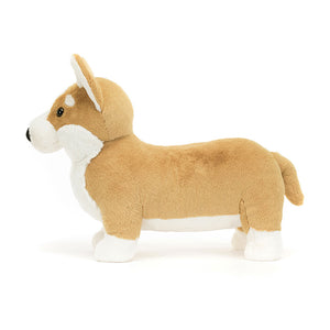 Jellycat Plüschhund Corgi Betty 34 cm Kuscheltier in braun und weiß aus weichem Stoff
