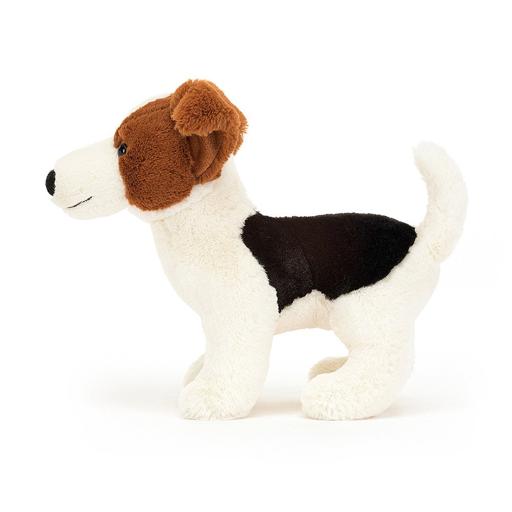 Jellycat Plüschterrier – Albert 18 cm kuscheliger braun weiß schwarzer Stoffhund