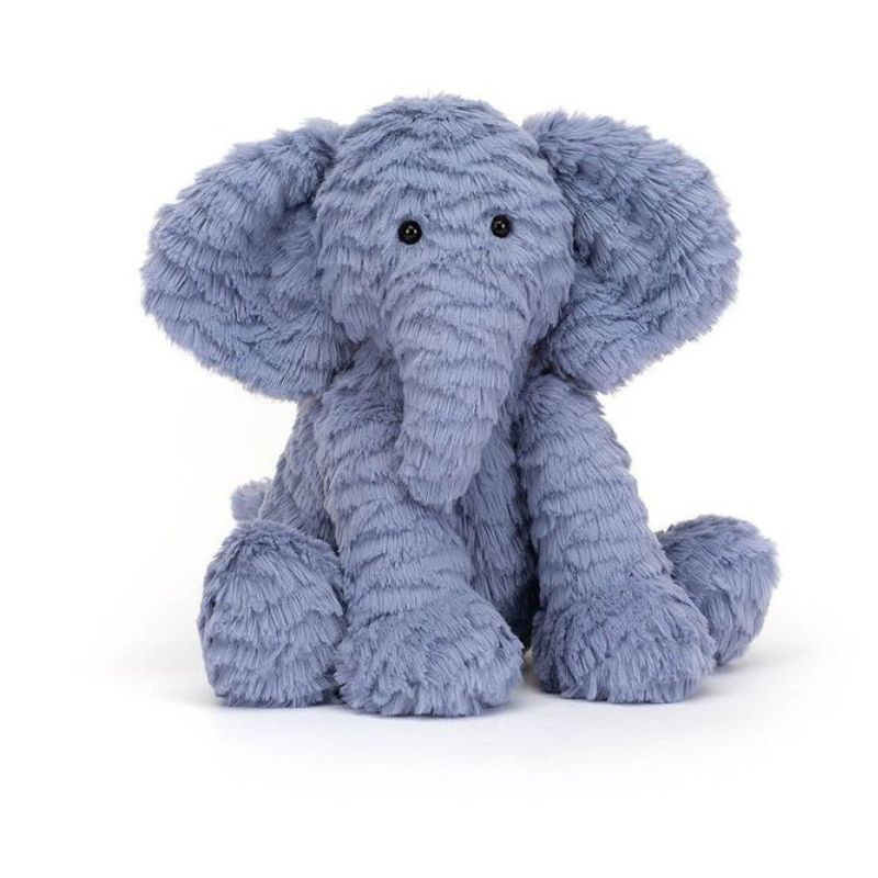 Jellycat Plüsch-Elefant – Blau 27 cm kuscheliges Stofftier mit weichem Fell