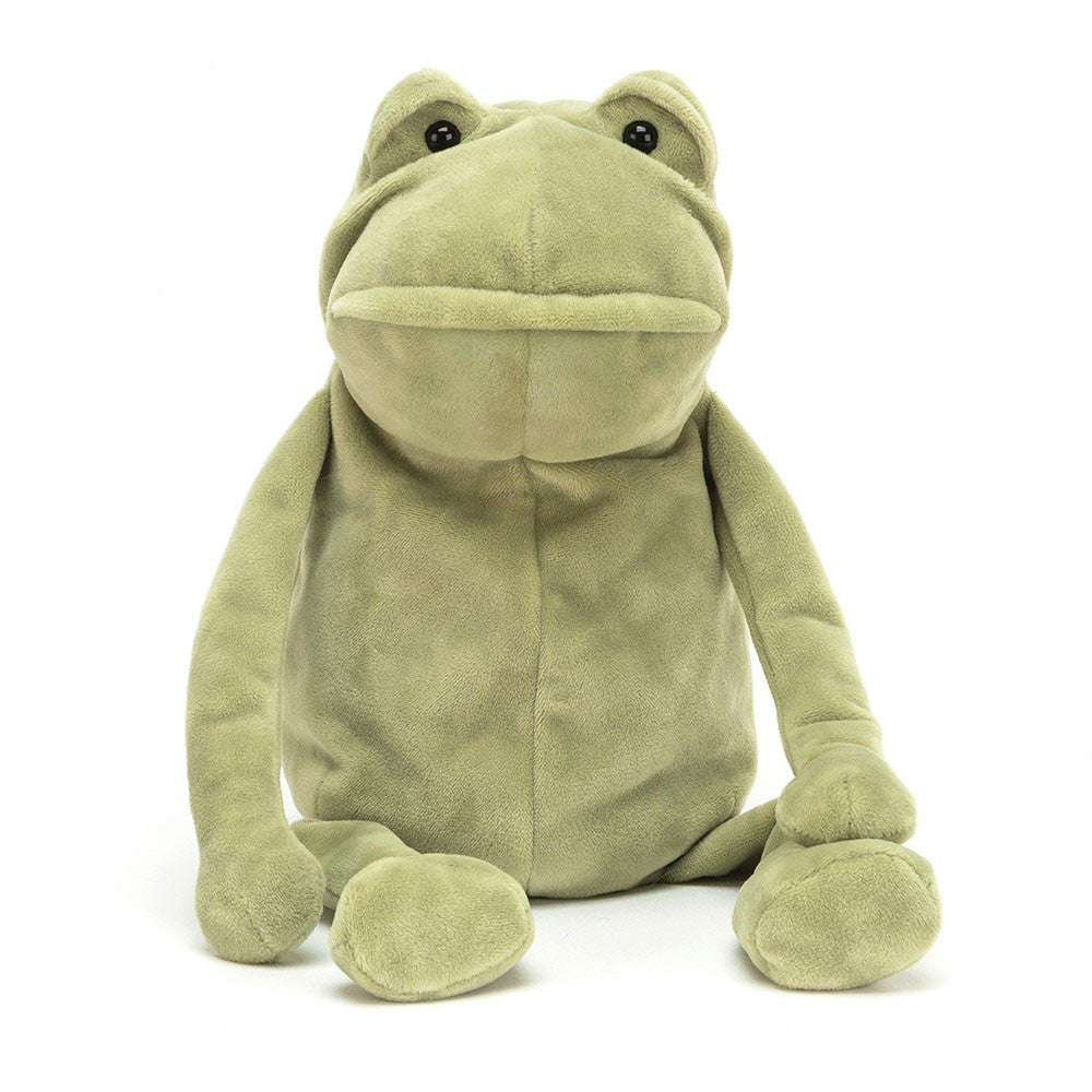 Plüsch Frosch Ferguson 33 cm von Jellycat, weiches grünes Kuscheltier für Kinder
