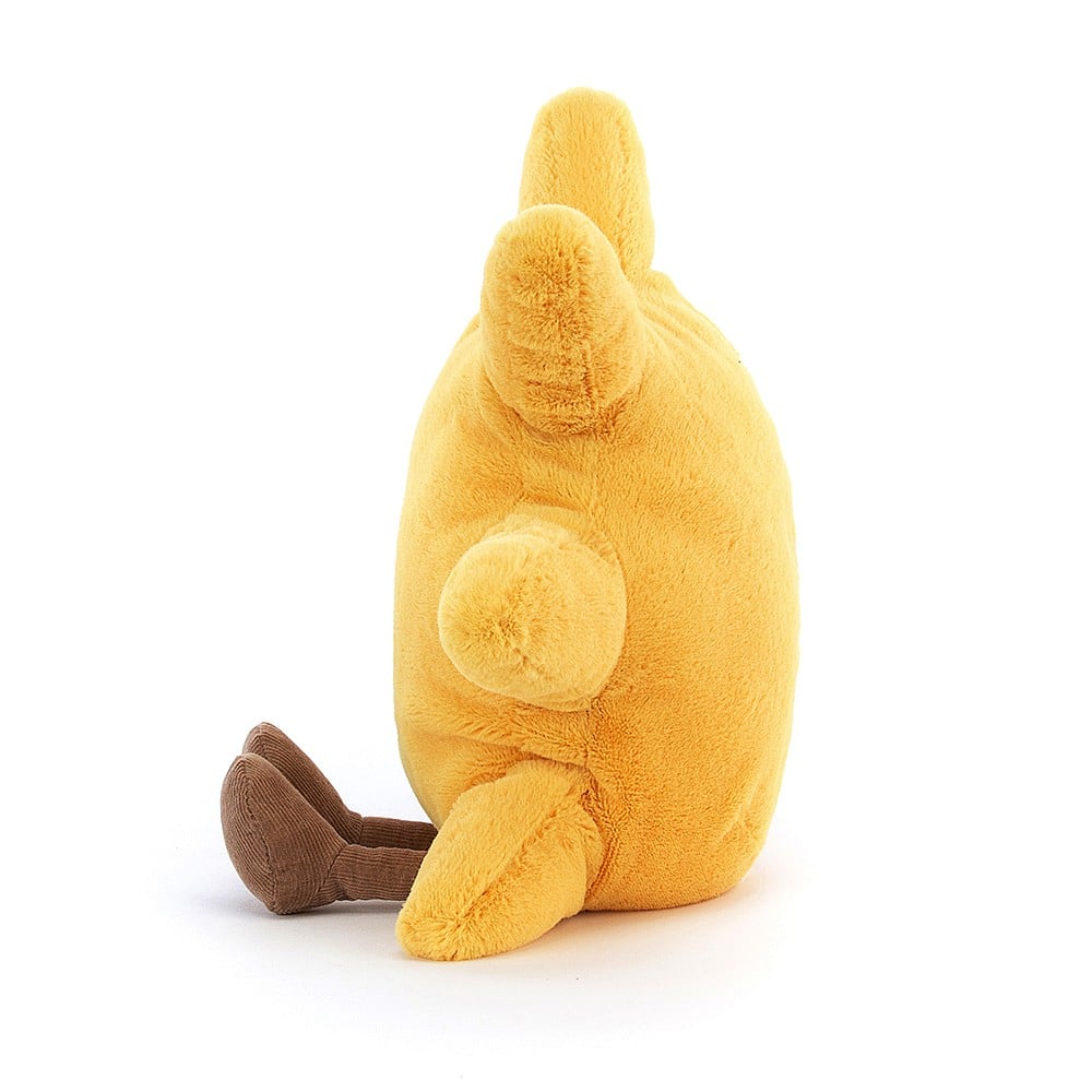 Jellycat Plüsch-Sonnenstrahl 30 cm weiche gelbe Kuschelpuppe mit freundlichem Gesicht