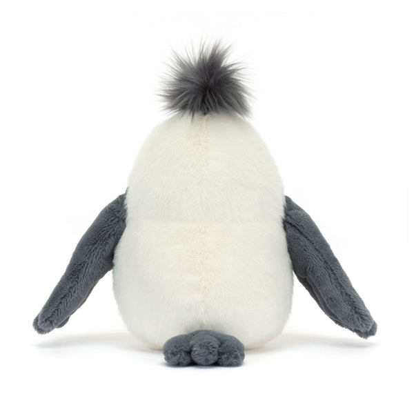 Jellycat Plüschmöwe – Chip 25 cm weiche weiße und graue Kuschelente mit Flauschhaube