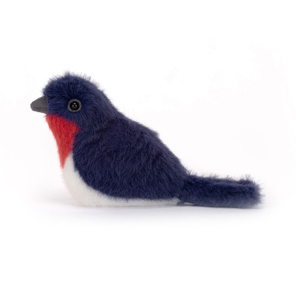 Jellycat Plüschvogel – Schwalbe 10 cm Kuscheltier mit weichem, buntem Fell