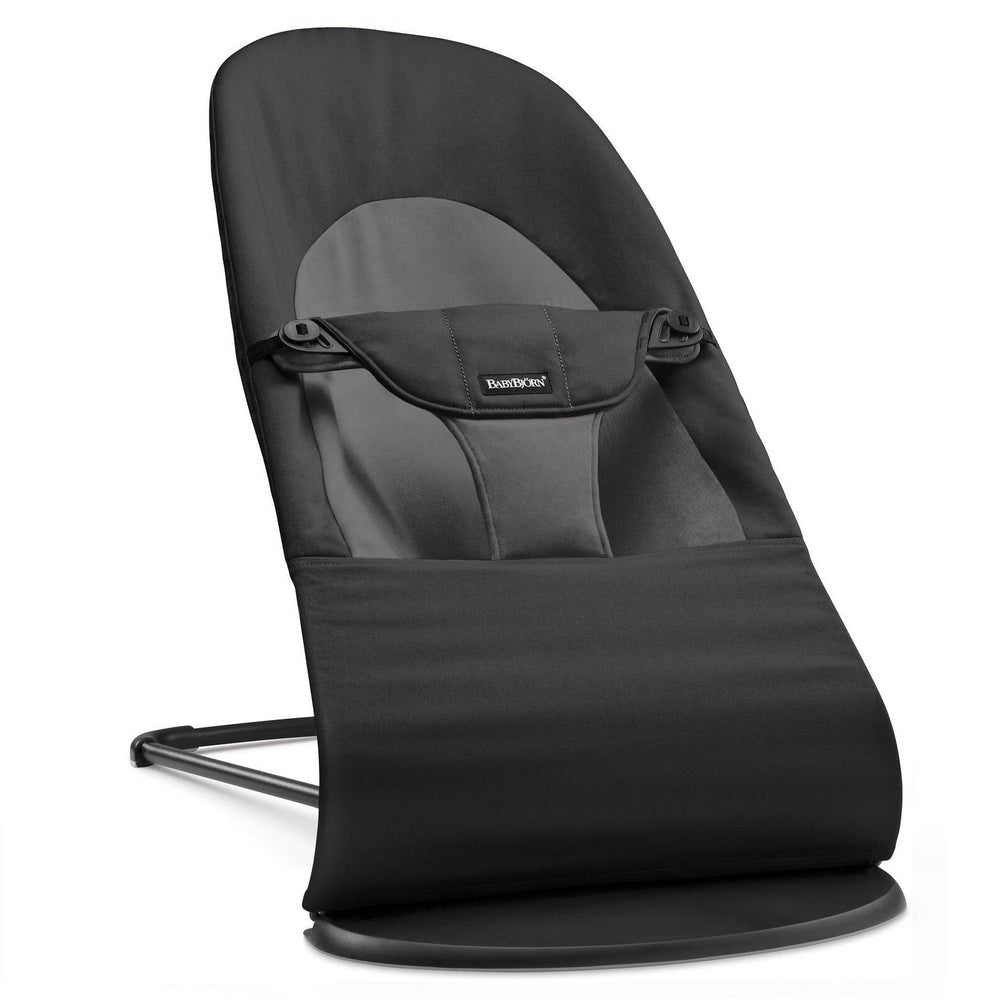 Babywippe BALANCE SOFT COTTON – Schwarz/Dunkelgrau