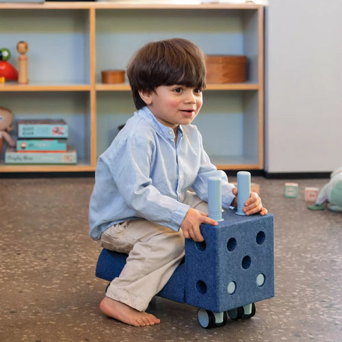 Kreative Bausteine zur Förderung der Grobmotorik Curiosity Set – blau 10 in 1 - Tublu.de