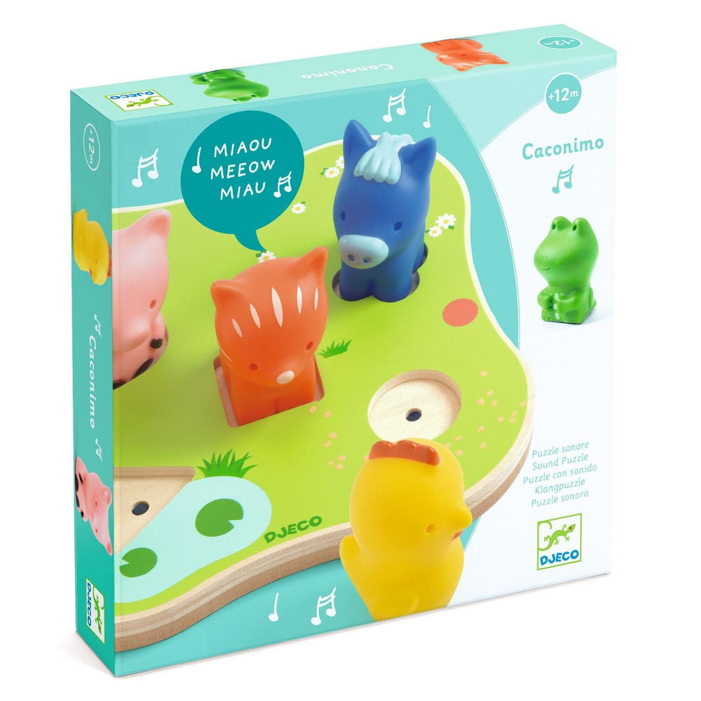 Holz-Puzzle mit Geräuschen  - Caconimo - Tublu.de