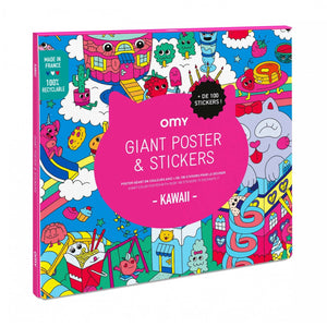 Poster mit Stickern – Kawaii - Tublu.de