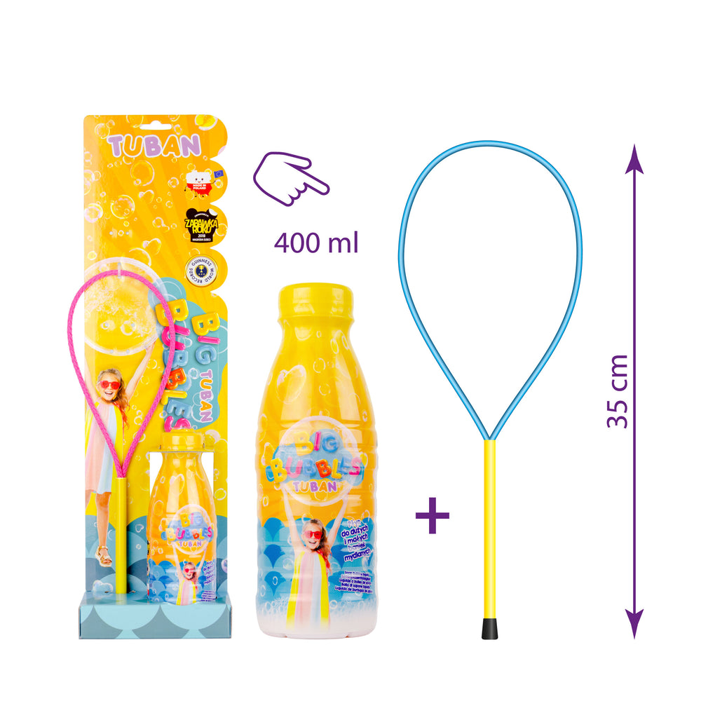 Set Seifenblasenring + Flüssigkeit 400 ml