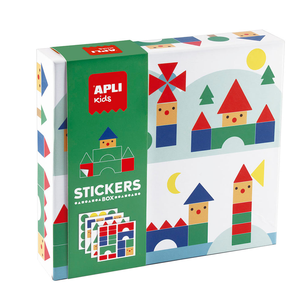 Stickerset mit geometrischen Motiven – Dorf - Tublu.de