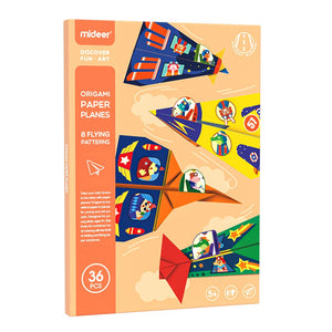 Origami mit Aufklebern – Papierflieger - Tublu.de