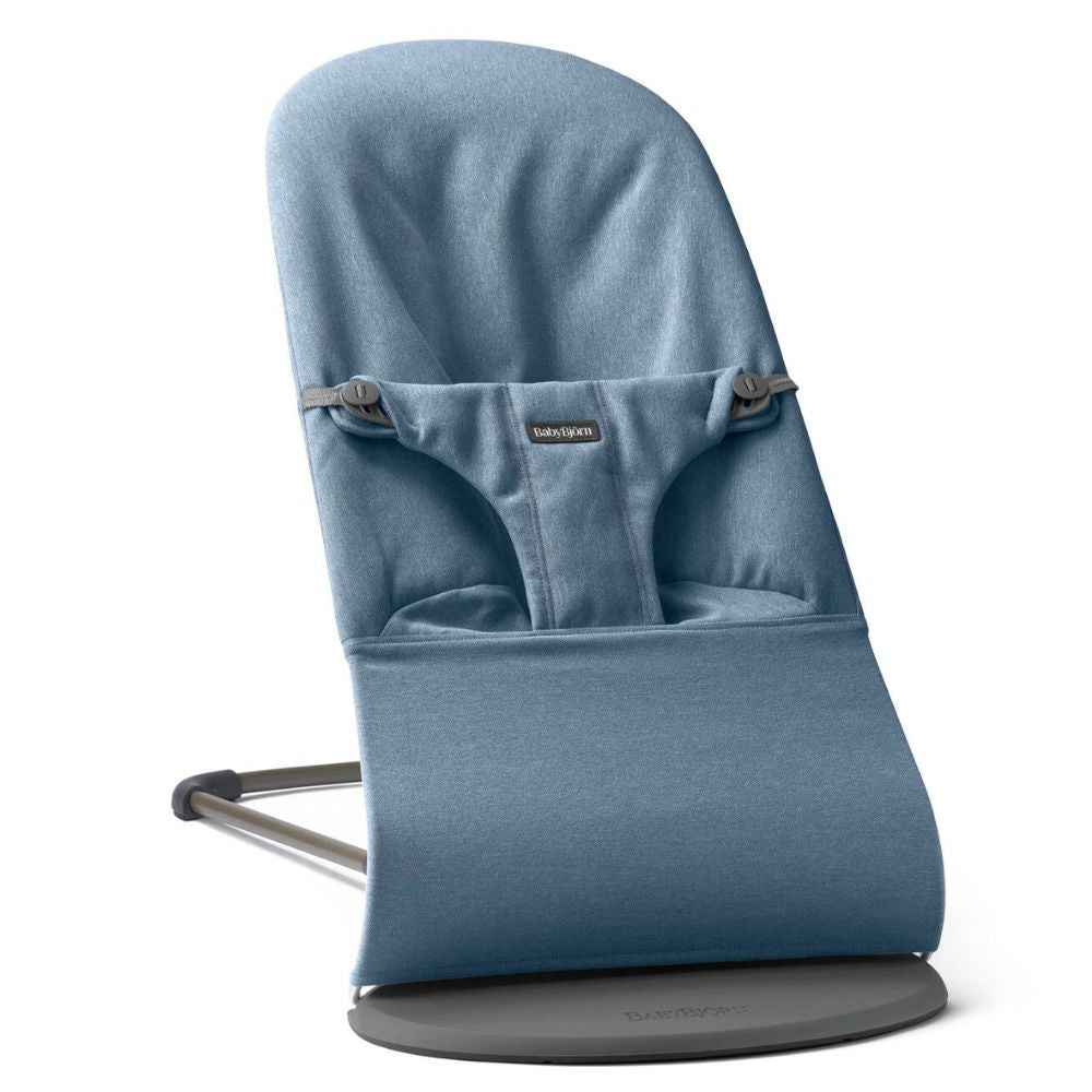 Leżaczek BABYBJORN BLISS WOVEN - Niebieski melanż