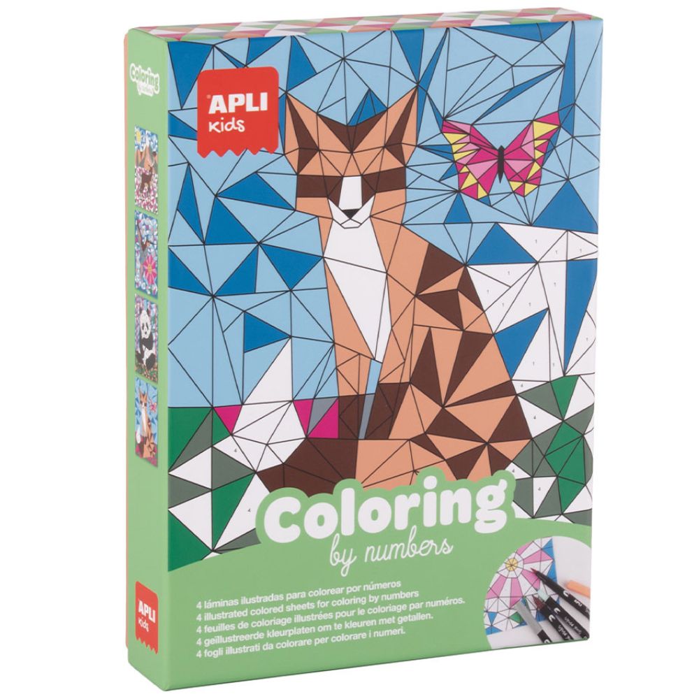 Kunstset zum Ausmalen nach Zahlen – Tiere