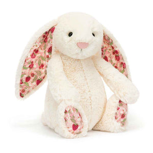 Pluszowy królik z kwiecistymi uszami Berry Jellycat - kremowy 31 cm