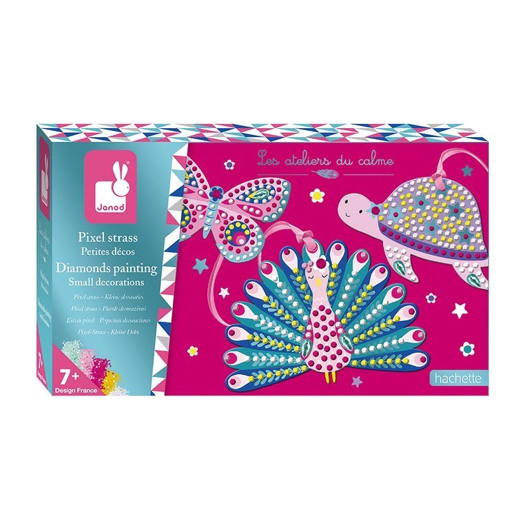 Zestaw kreatywny Cudowne kryształki Janod - Dekoracje zwierzątka 7+ - Tublu.de