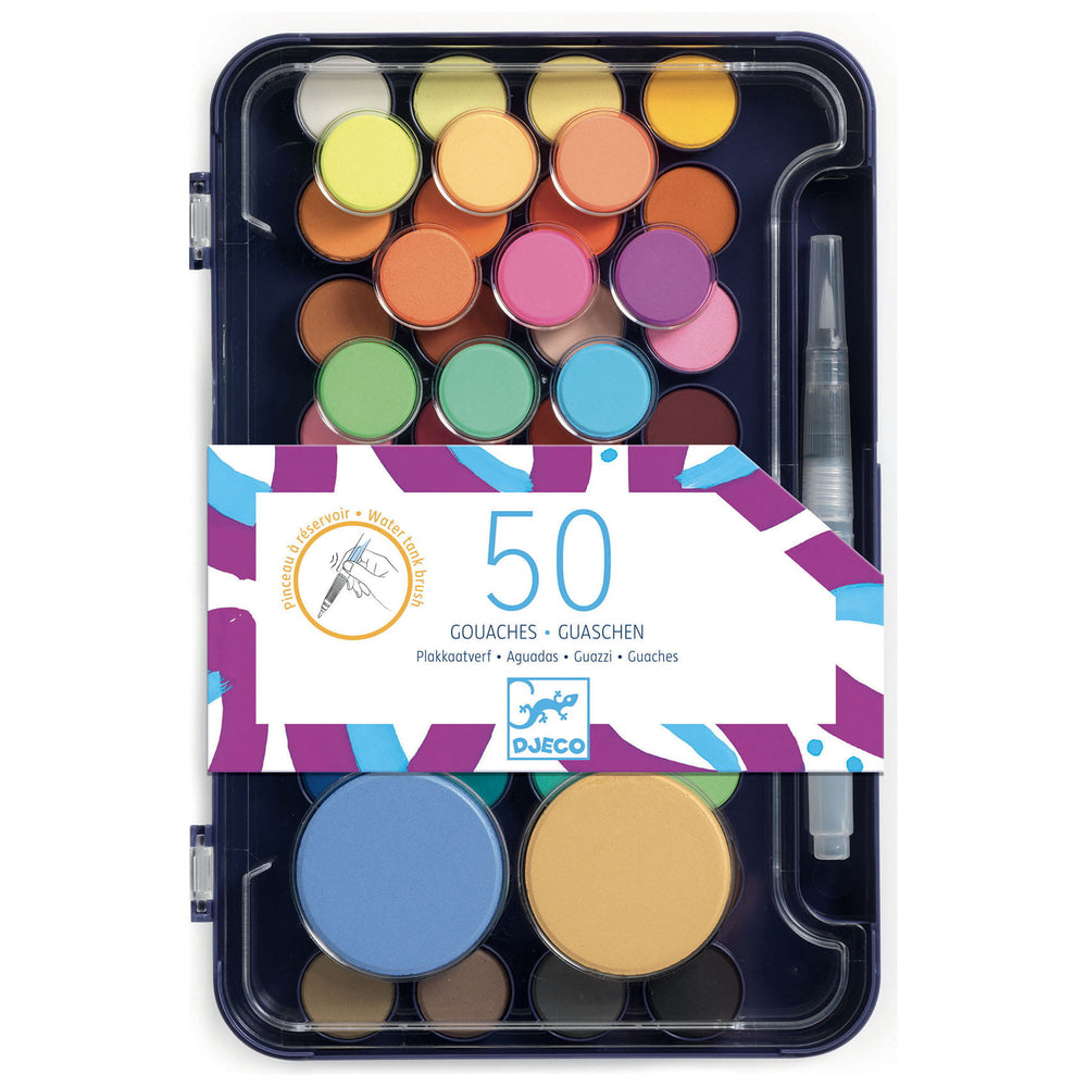Malerpalette mit Gouachefarben  – 53 Farben - Tublu.de