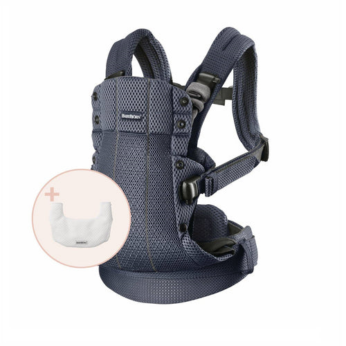 Babytrage Harmony 3D Mesh – Anthrazit + Lätzchen