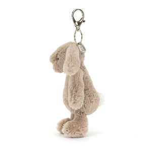 Jellycat Schlüsselanhänger Hase Beige 18 cm aus weichem Plüsch mit stabilem Metallclip