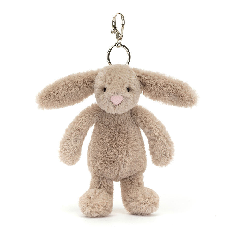 Jellycat Schlüsselanhänger Hase Beige 18 cm aus weichem Plüsch mit langen Ohren
