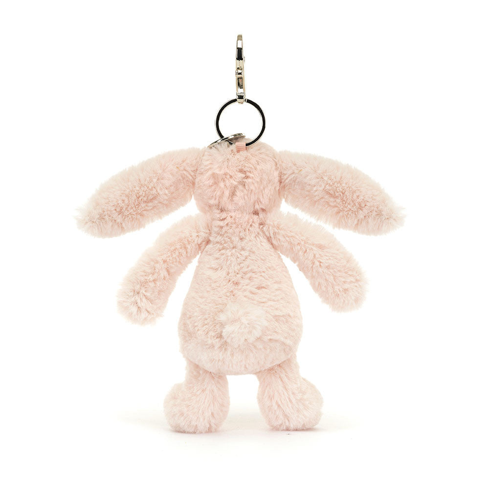Jellycat Schlüsselanhänger Hase  - Puderrosa 18 cm aus weichem Plüsch mit langen Ohren
