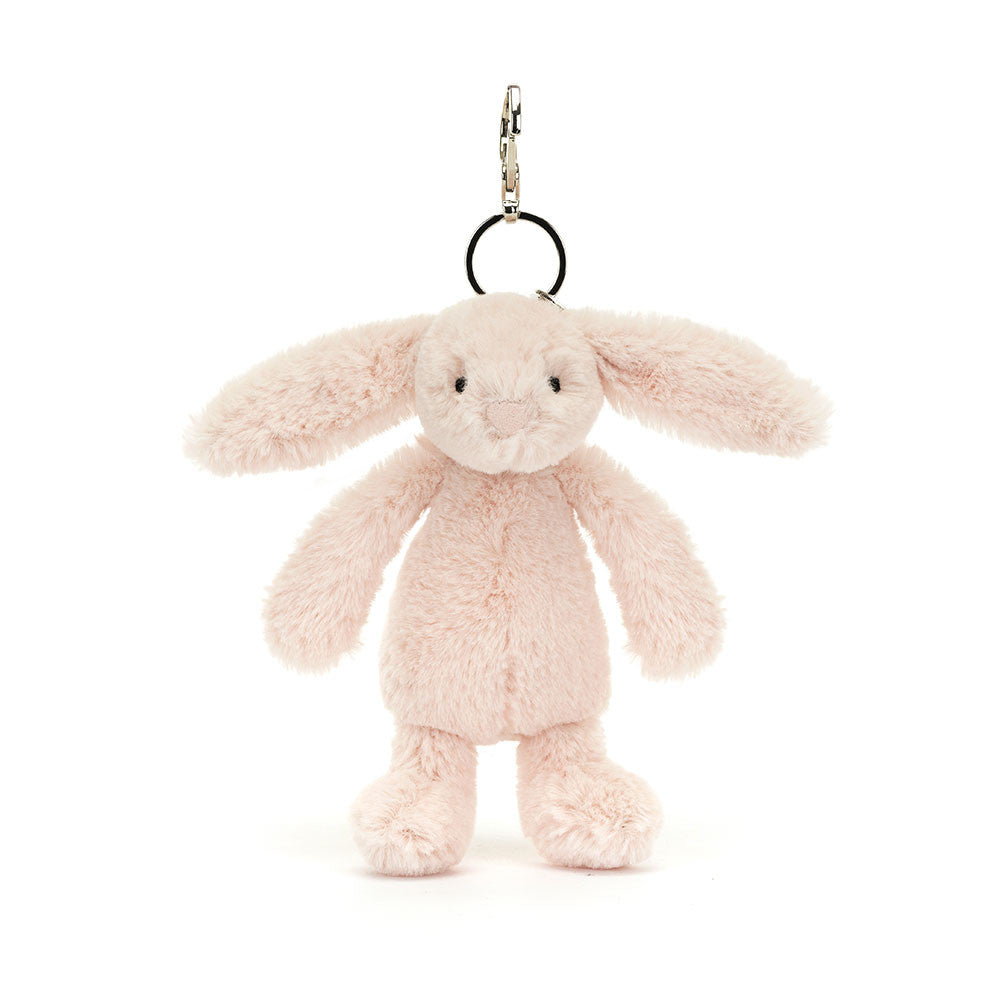 Jellycat Schlüsselanhänger Hase  - Puderrosa 18 cm aus weichem Plüsch mit langen Ohren