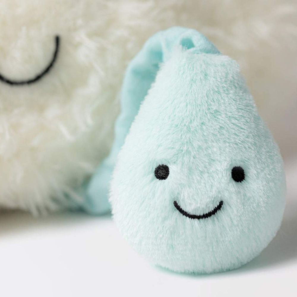 Jellycat Spieluhr - Cremige Wolke 27 cm mit weichem Plüsch und lächelndem Gesicht